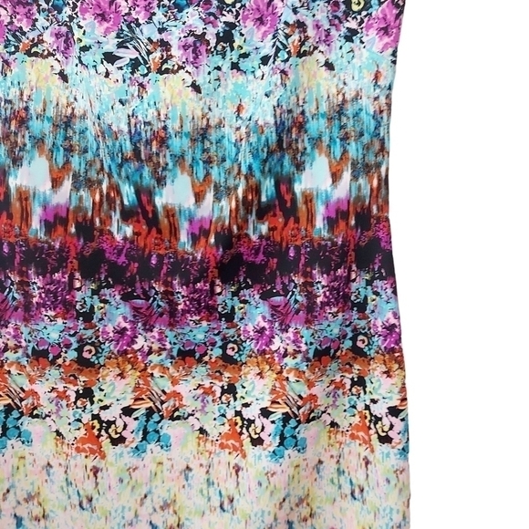 CYNTHIA ROWLEY Multicolor Print Dress Size 4 - Picture 4 of 5